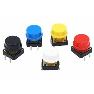 Bouton poussoir avec chapeau