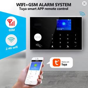 Système d'alarme WiFi + GSM 433MHz avec détecteur PIR — Compatible Tuya/Smart Life